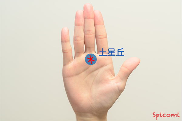 ［手相占い］星紋（スター）が土星丘にある