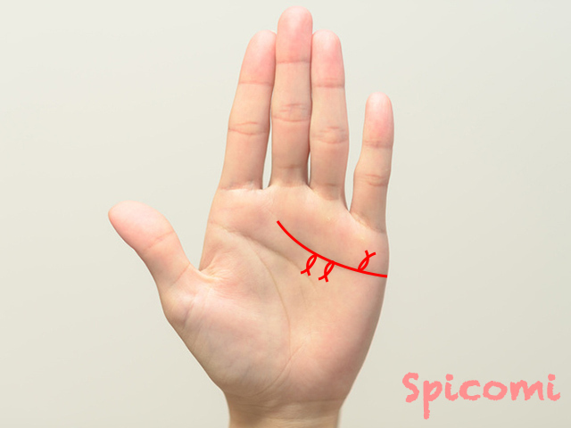 フィッシュが多数ある感情線