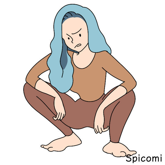 ヤンキー座り（やんきーすわり）［座り方の種類］