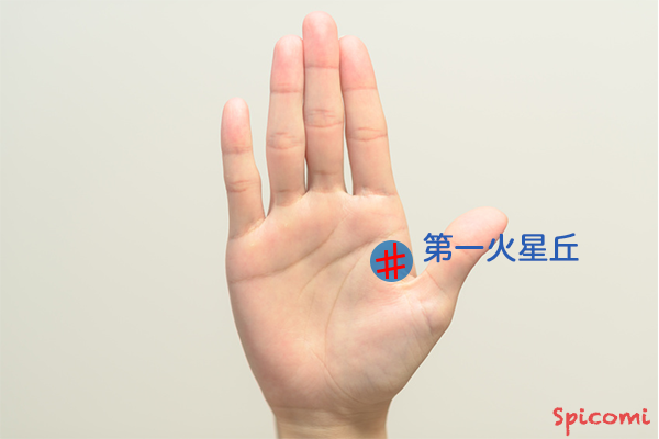 ［手相占い］第一火星丘に現れる四角紋