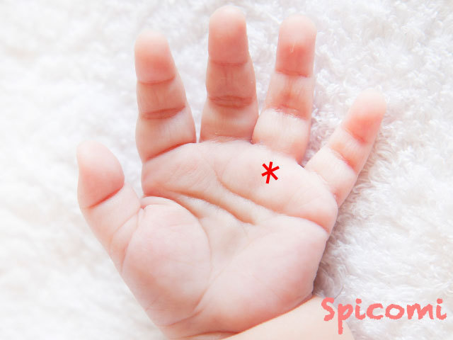 赤ちゃんのスター線(星紋)