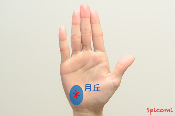 ［手相占い］星紋（スター）が月丘にある