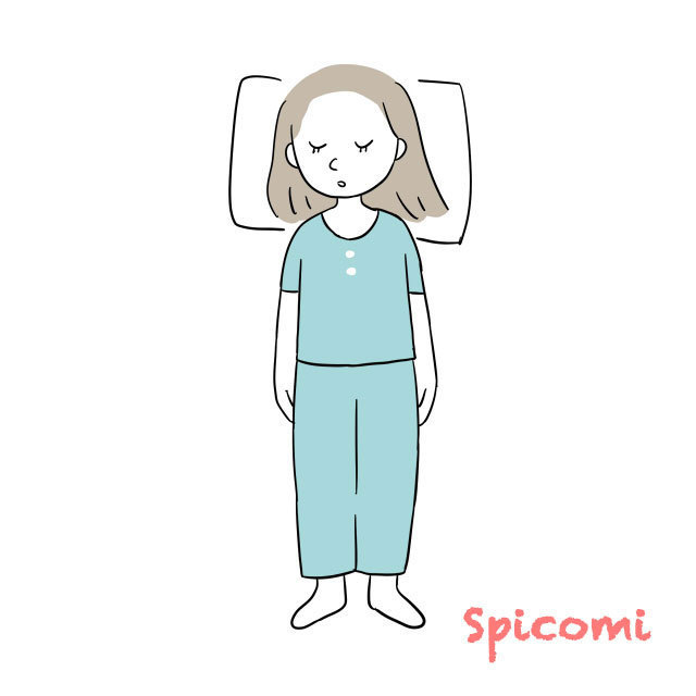 兵隊型［寝相・寝方の性格診断］