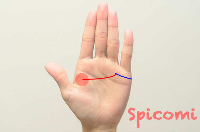 第一火星丘から結婚線につながる線