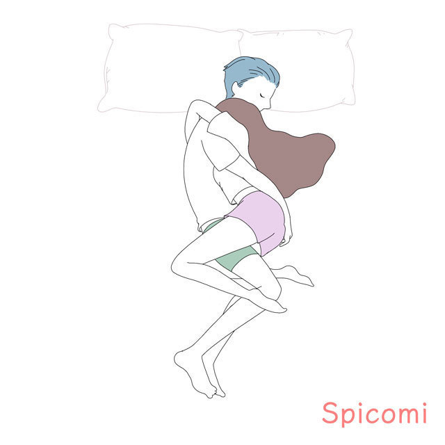 身体を絡み合わせて寝る［カップル寝方寝相診断］