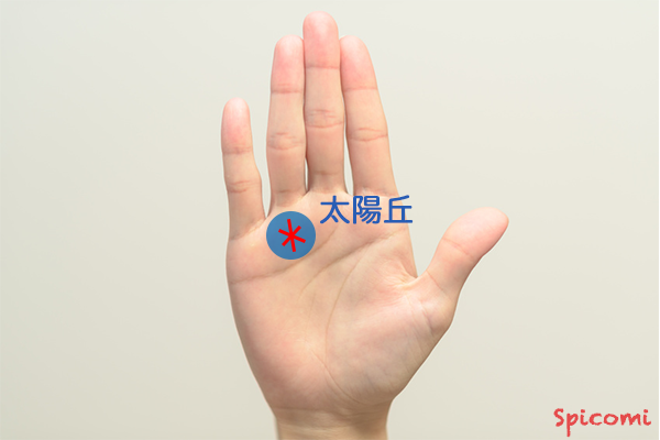 ［手相占い］星紋（スター）が太陽丘にある