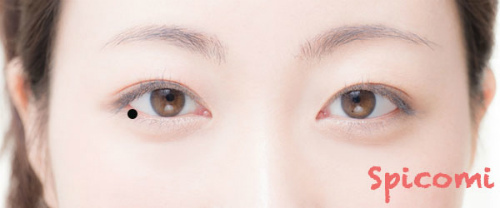 ［ほくろ占い］下まぶたの縁で目尻寄りにほくろがある