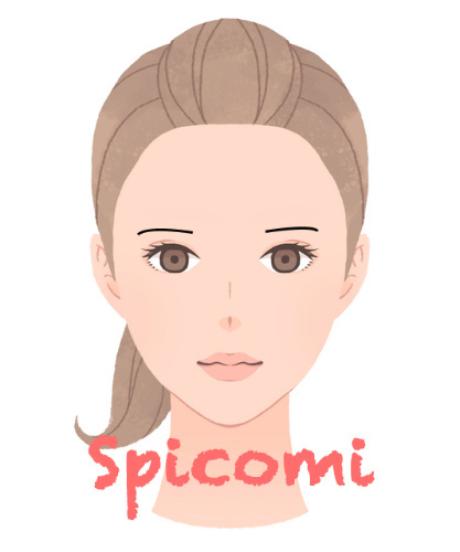 眉毛が離れている女性