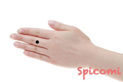 中指の手の甲のほくろ