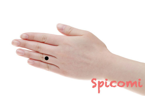 薬指の手の甲のほくろ