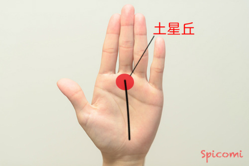 ［手相占い］土星丘に濃い、または薄い縦線が現れている