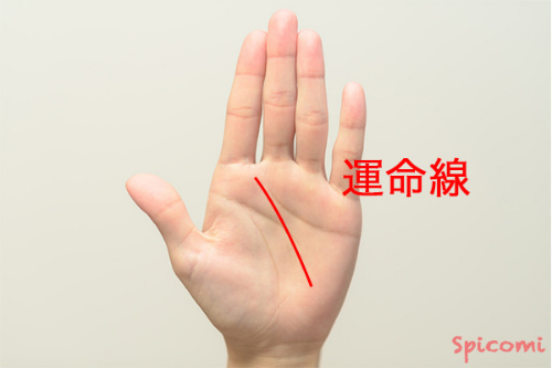 ［手相占い］月丘から木星丘に向かう運命線