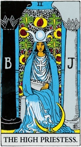 タロット　大アルカナ　タロット占い　タロットカード　女教皇　ハイプリーステス