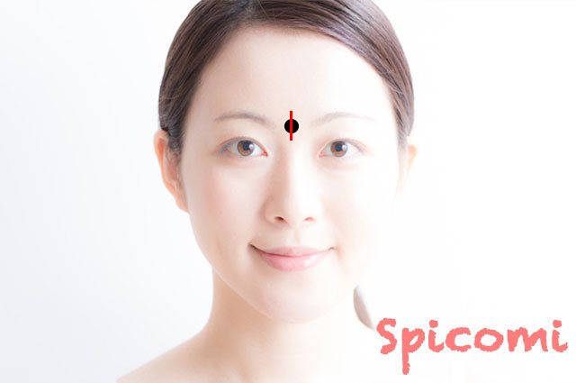 人相占いのおでこの希望線