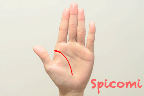 生命線の始点が鎖状になっている手相