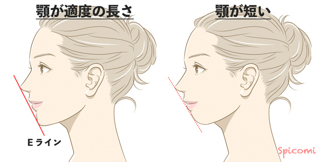 顎が短い人の横顔は?美人でかわいい?