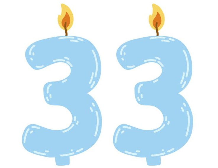 33の数字