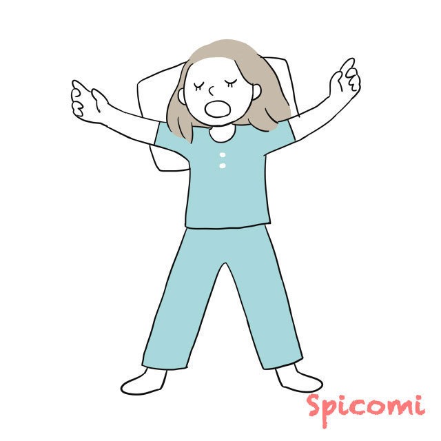 大の字仰向け型［寝相・寝方の性格診断］