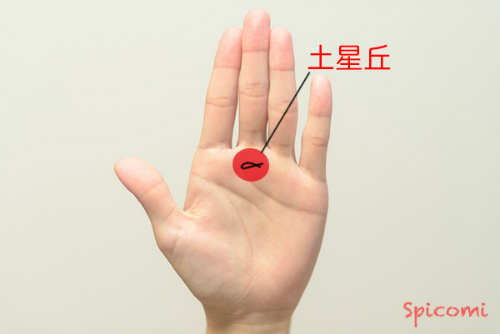 ［手相占い］土星丘にフィッシュ（魚紋）が現れている