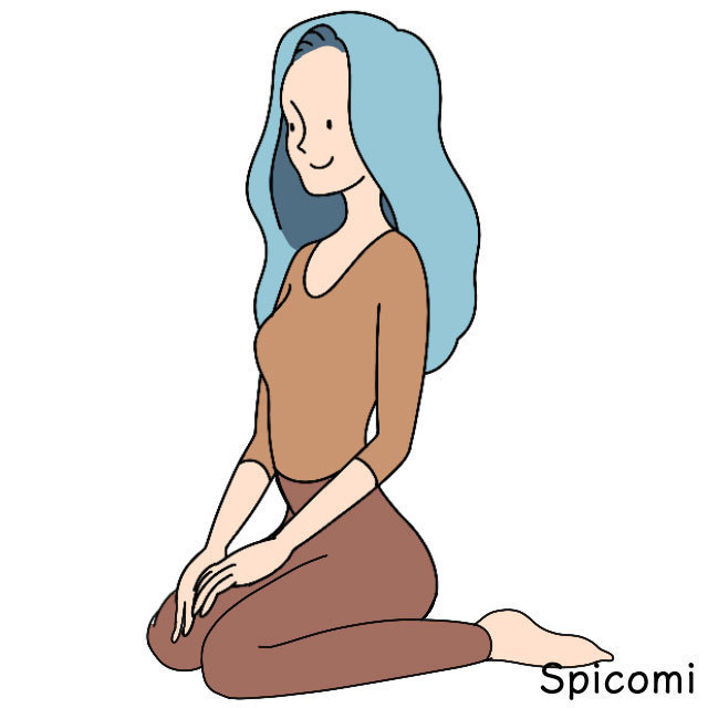 割座（わりざ）［座り方の種類］