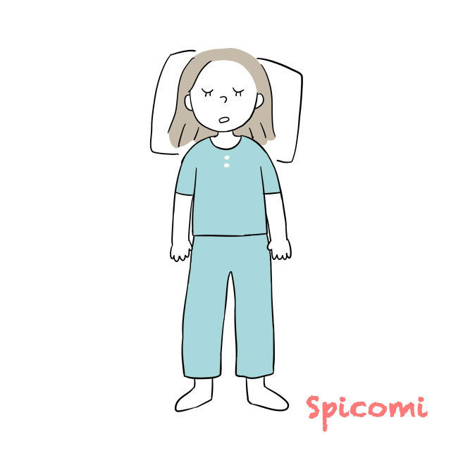 体に手足くっつき型［寝相・寝方の性格診断］