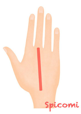 ［ほくろ占い］手の甲で右手中指の延長線上にあるほくろ