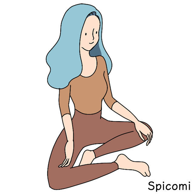 半安座（はんあんざ）［座り方の種類］