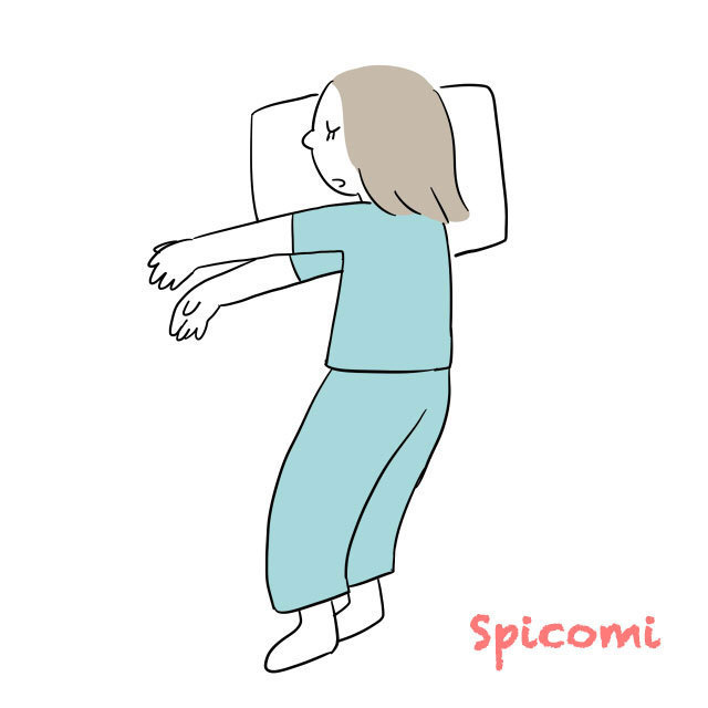 横向きミイラ型［寝相・寝方の性格診断］