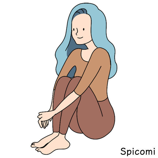 体育座り（たいいくすわり）［座り方の種類］