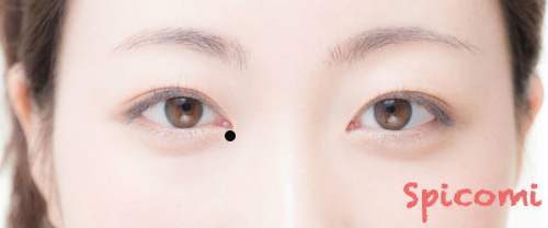 ［ほくろ占い］目頭の下にほくろがある