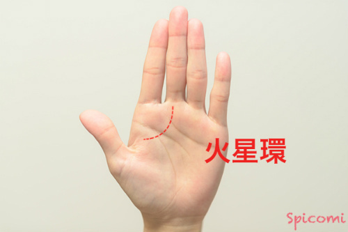 ［手相占い］火星環が切れ切れになっている