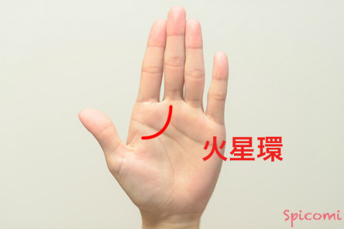 ［手相占い］火星環が濃い