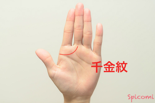 ［手相占い］火星環とよく似た「千金紋」
