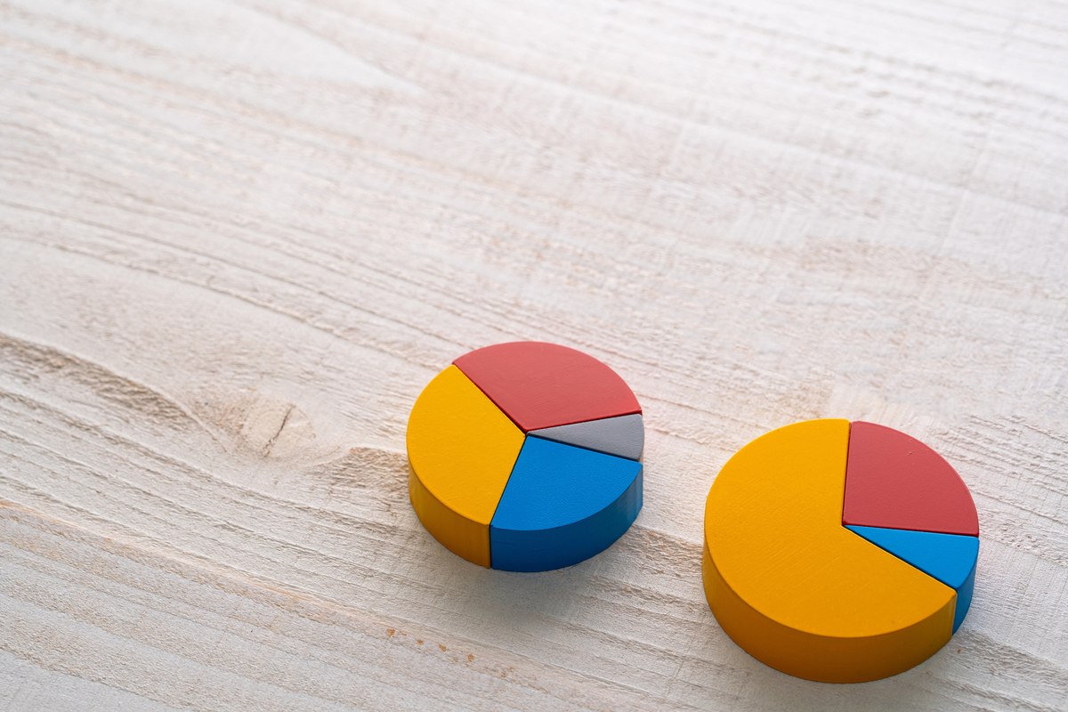 割合　グラフ　積み木