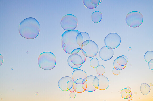 シャボン玉の画像