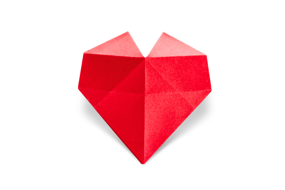 ハートの折り紙