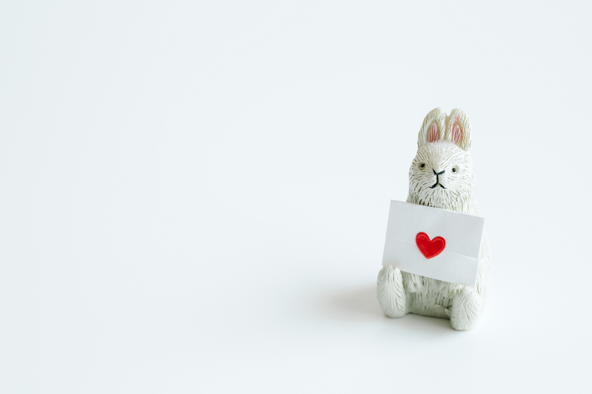 うさぎ　ハート