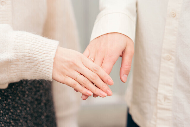 カップルリングの画像