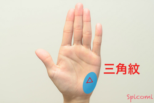 ［手相占い］月丘に三角紋が現れている