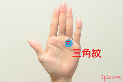 ［手相占い］太陽丘に三角紋が現れている