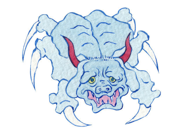 牛鬼（うしおに）妖怪イラスト画像