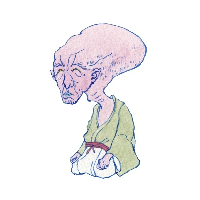 ぬらりひょん［妖怪イラスト画像］