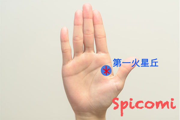 スター線（星紋）が第一火星丘にある場合