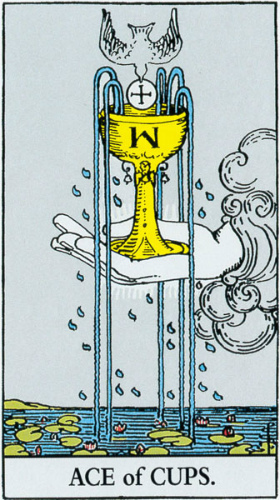 タロット　小アルカナ　タロット占い　タロットカード　カップエース　カップ1