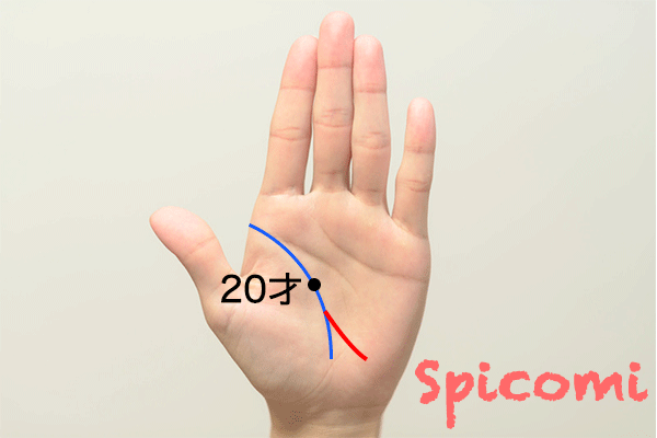 旅行線の流年法の見方