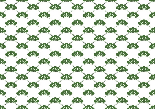 老松文様（おいまつ）＝松文文様（まつもん）和柄種類イメージ