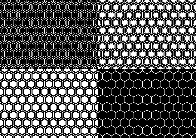 亀甲文（きっこうもん）和柄模様イメージ