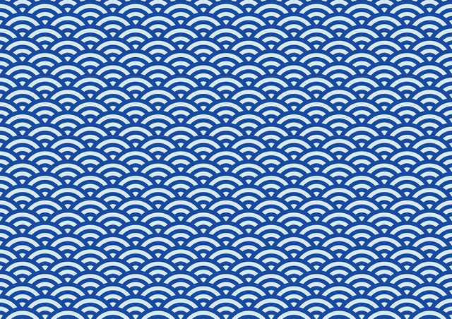 青海波（せいがいは）和柄模様イメージ