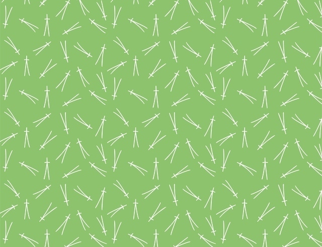 松葉散らし（まつばちらし）和柄模様イメージ