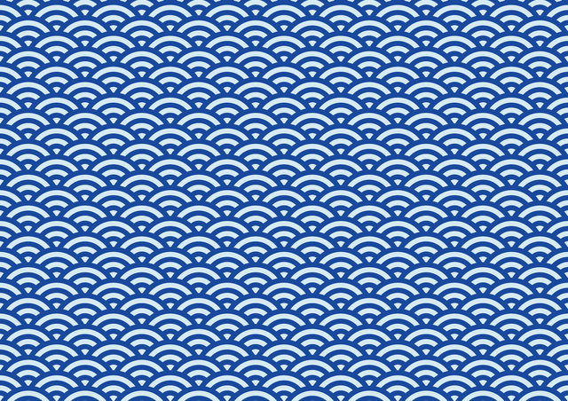 青海波（せいがいは）和柄模様イメージ